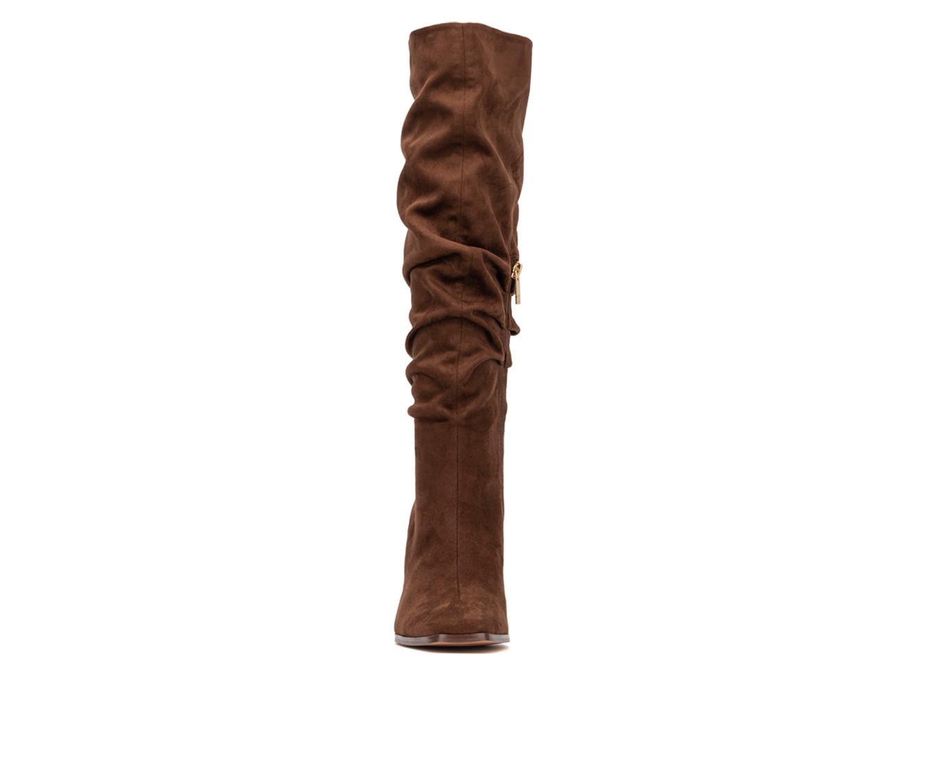 Women's New York and Company Damaris Knee High Heeled Boots