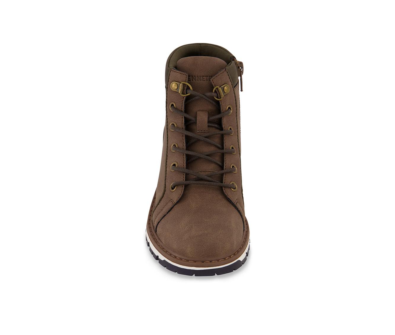 Boys Kenneth Cole Andy Lace Up Boot in Tan Size 2 Little Kid Shoe Carnival