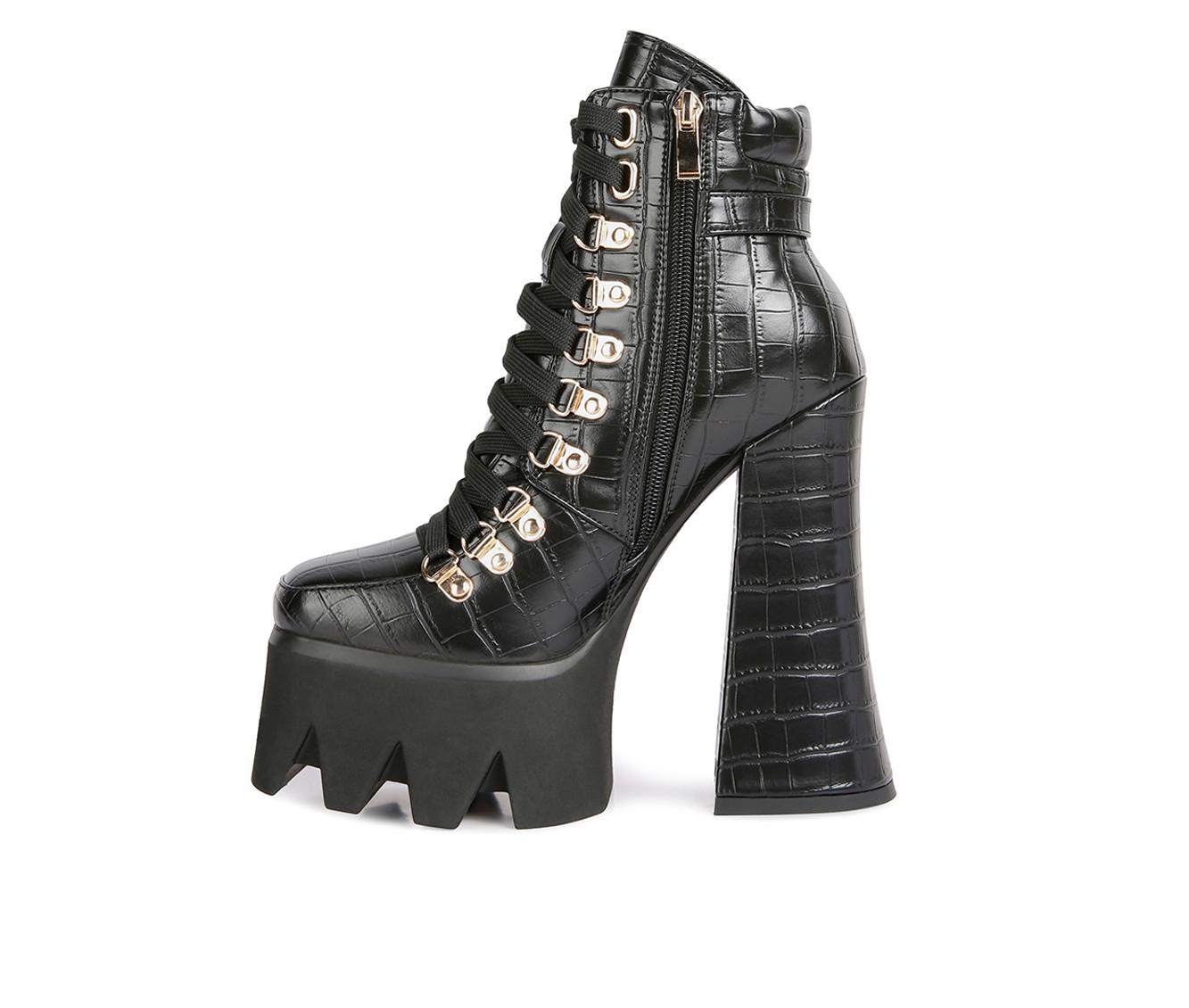 Women's London Rag Boogie Platform Lace Up Booties