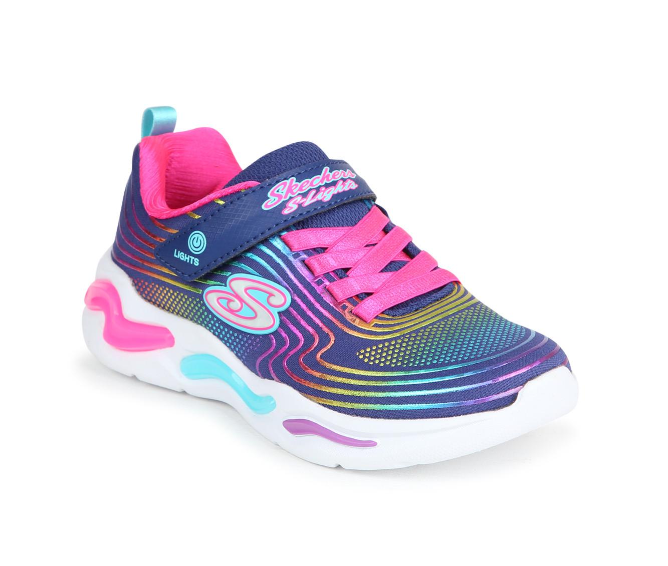 Girls' Skechers Wavy Beams Girls 10.5-4 Light-Up Shoes