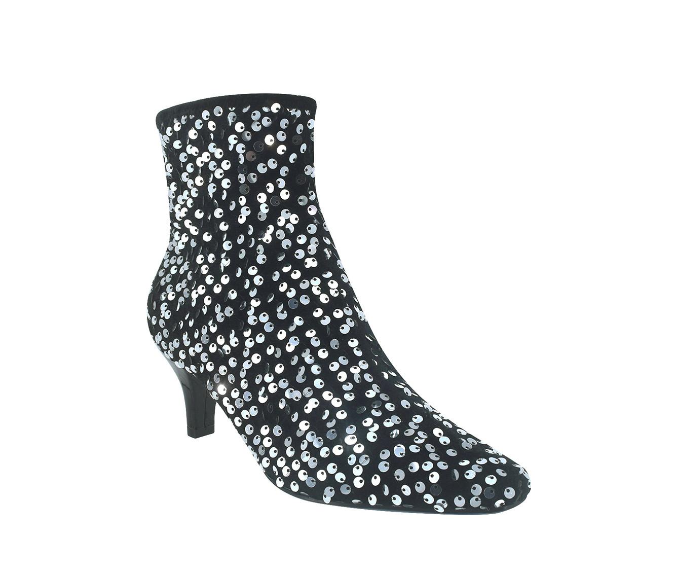 Women's Impo Naja Sequin Heeled Booties