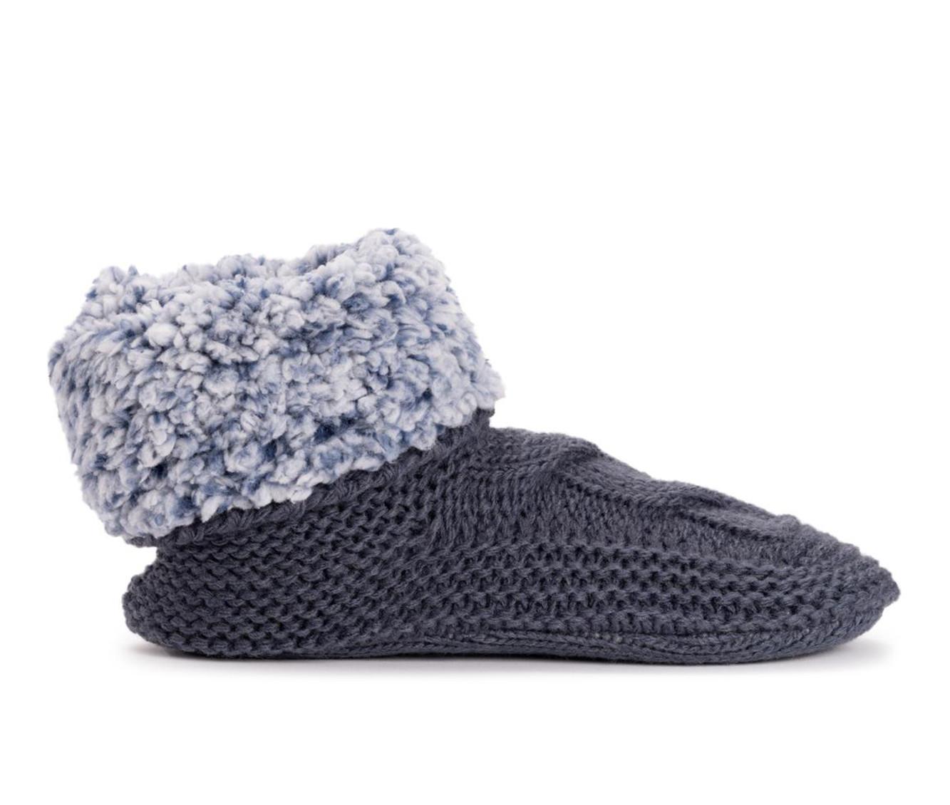 MUK LUKS Women's Sherpa Cuff Bootie Slippers