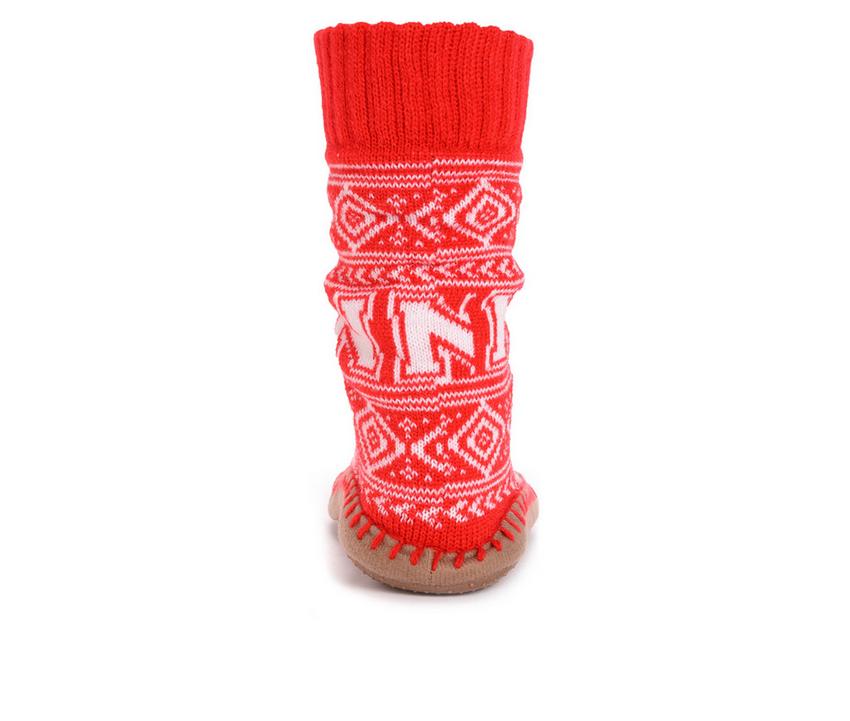 MUK LUKS Game Day Nebraska Corn Huskers Slipper Socks
