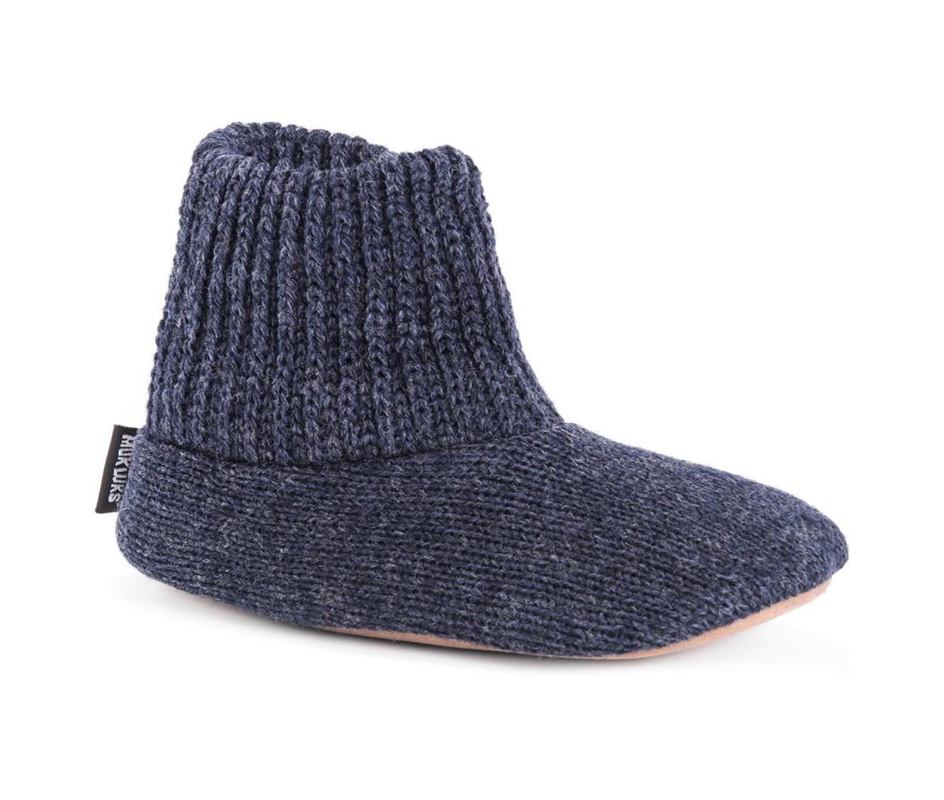 MUK LUKS Men's Morty Ragg Wool Slipper Sock