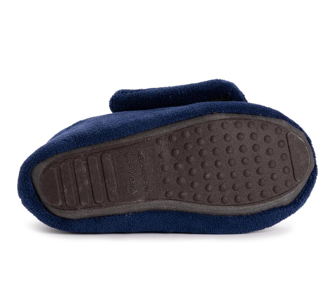 MUK LUKS Men's Adjustable Shearling Bootie Slippers