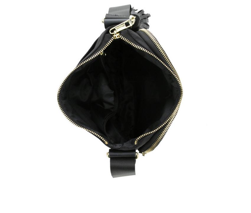 Madden Girl Nylon Tassel Crossbody Handbag