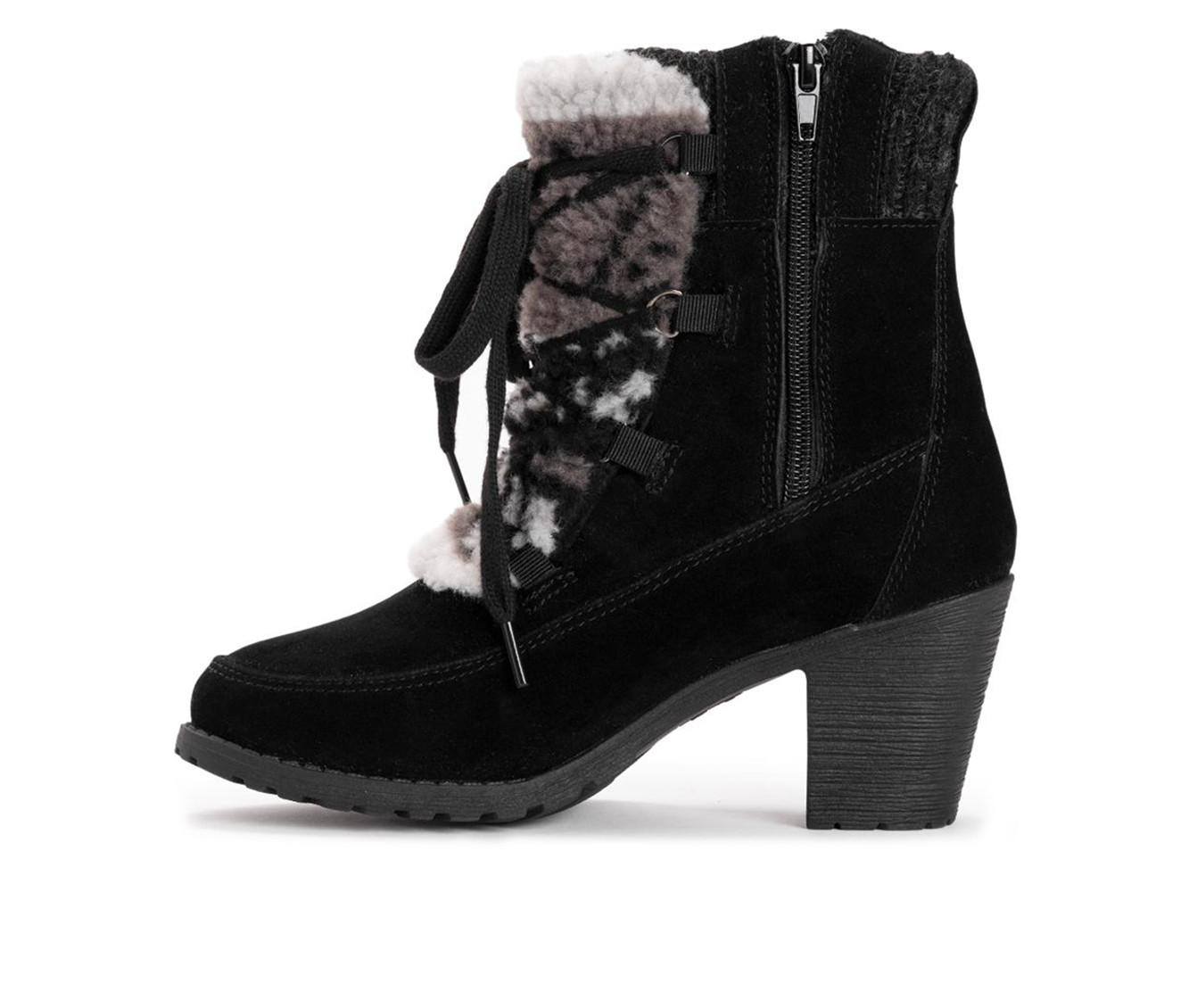 Women's MUK LUKS Lacy Lilah Lace Up Heeled Booties