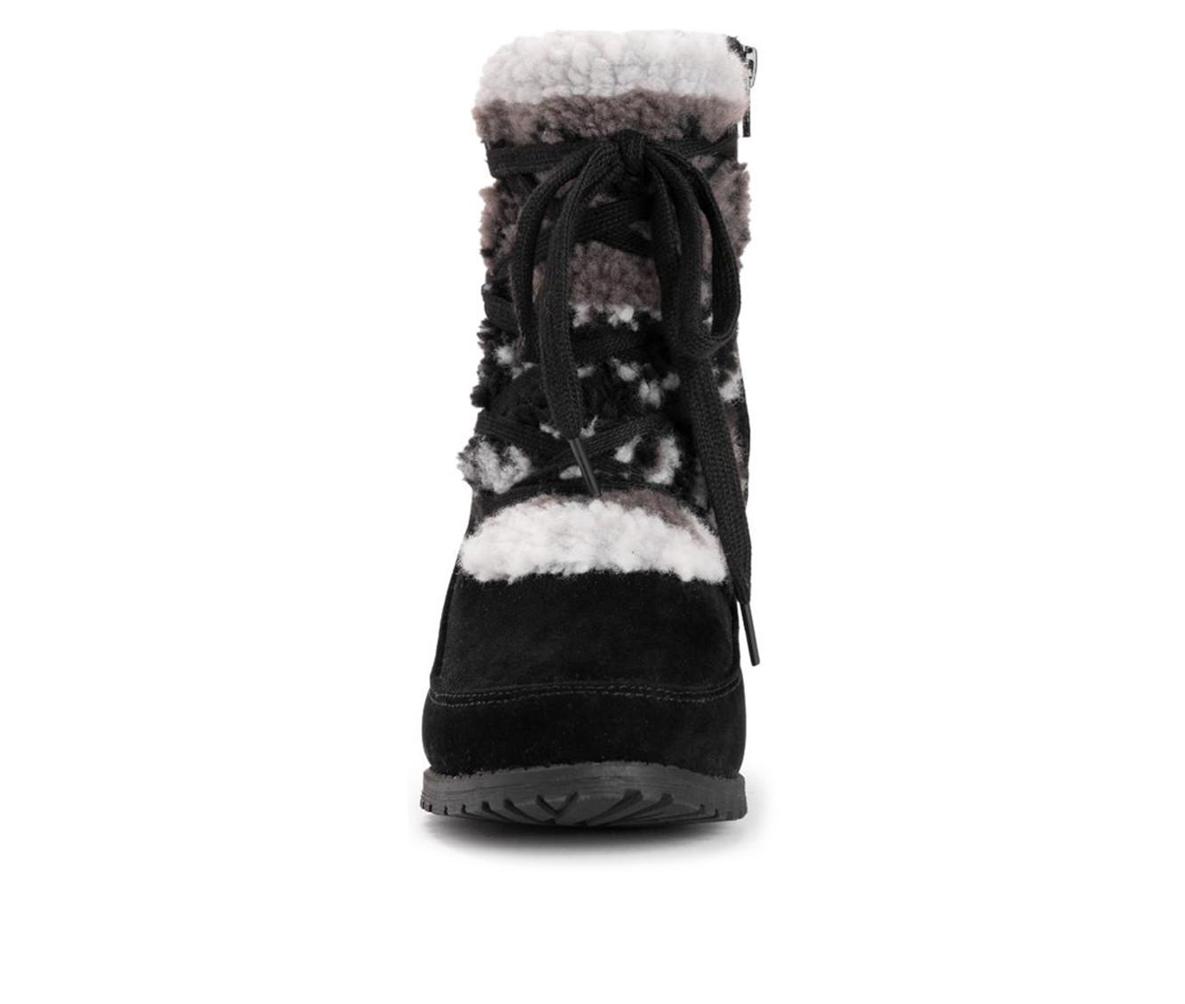 Women's MUK LUKS Lacy Lilah Lace Up Heeled Booties