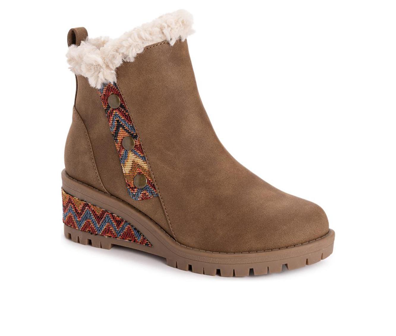 Women's MUK LUKS Norway Halden Wedge Booties