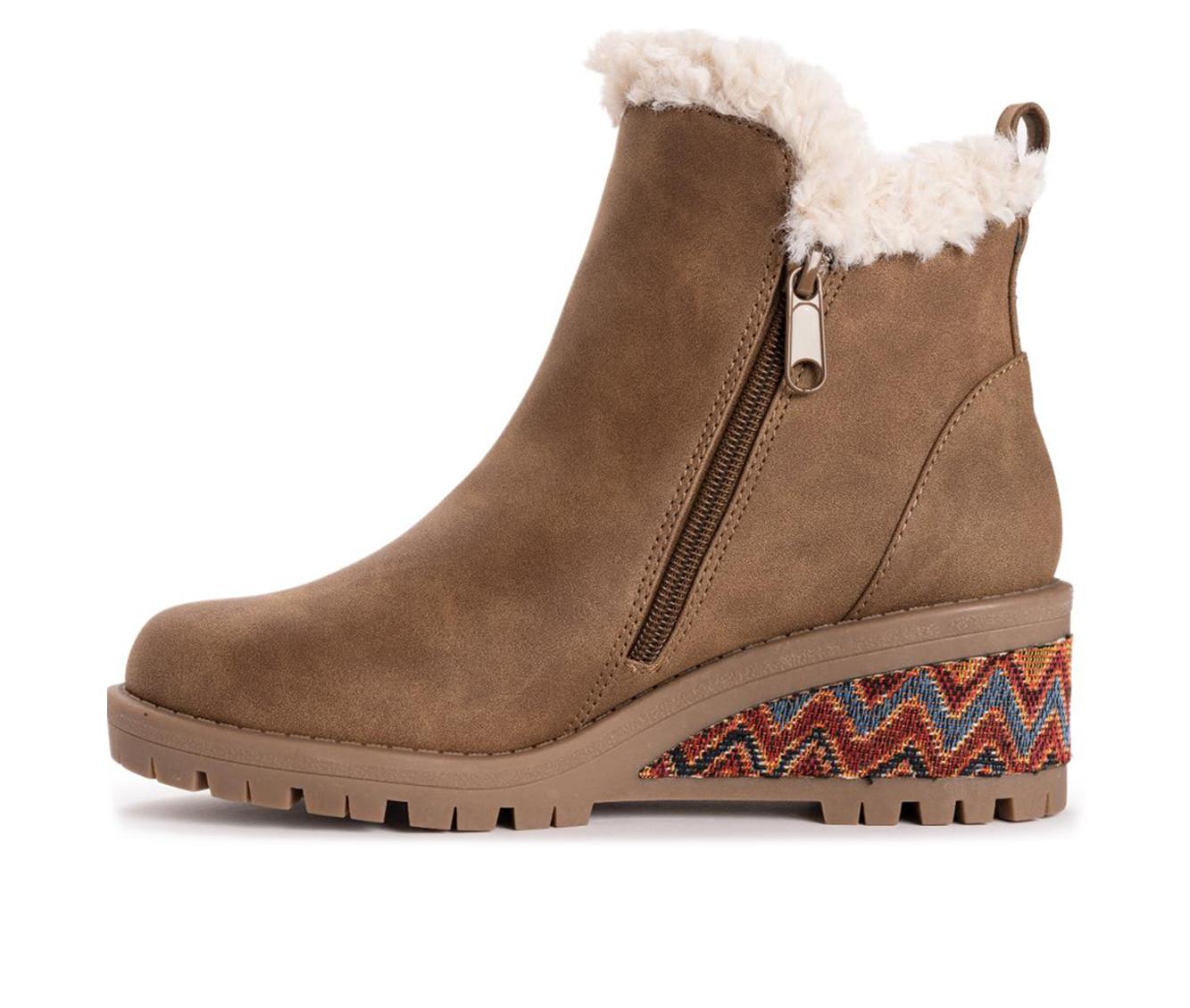 Women's MUK LUKS Norway Halden Wedge Booties