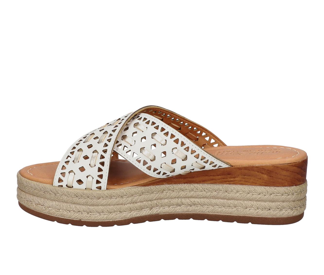 Women's Bella Vita Italy Exa-Italy Espadrille Wedge Sandals