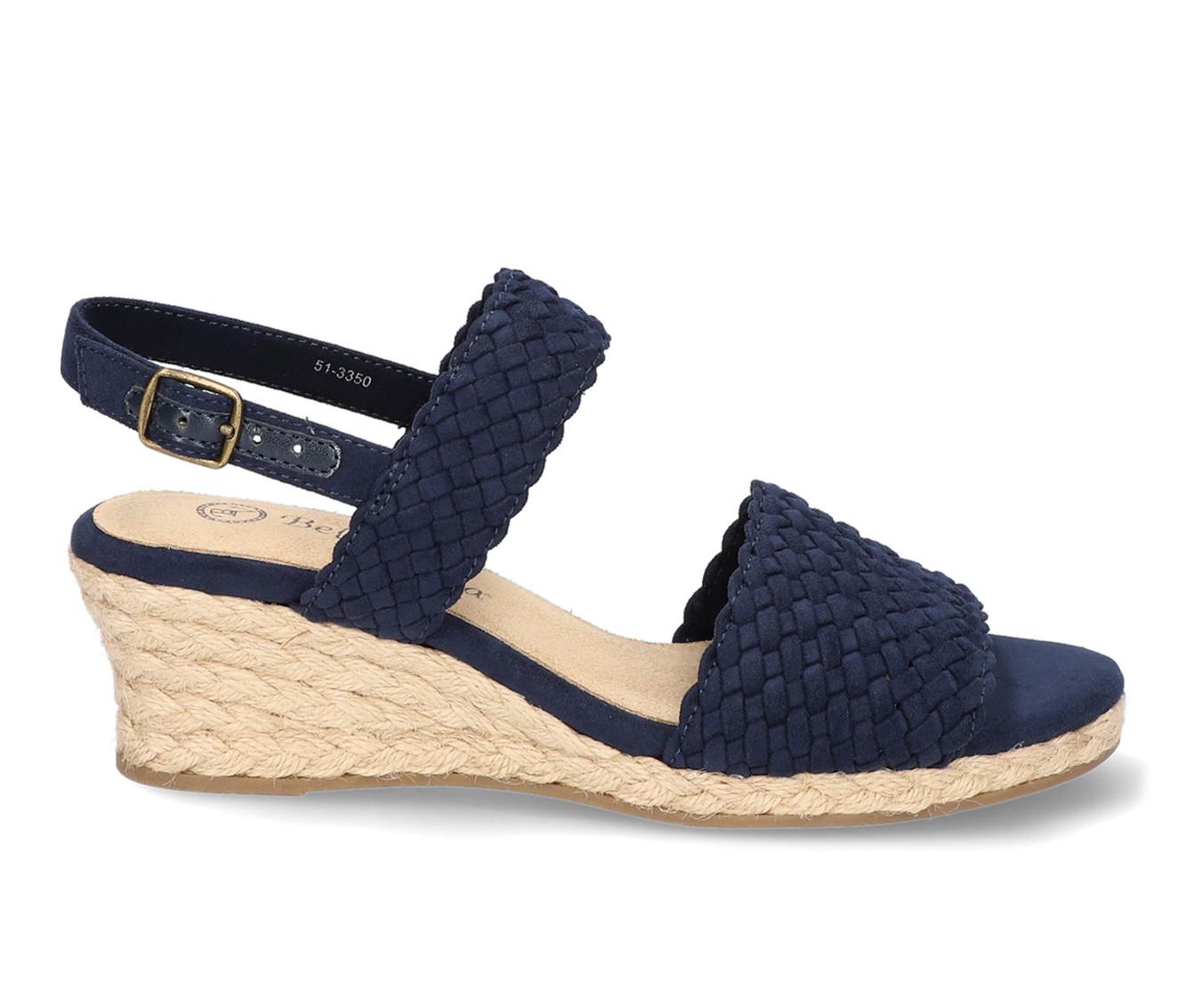 Women's Bella Vita Mariella Espadrille Wedge Sandals | Shoe Carnival