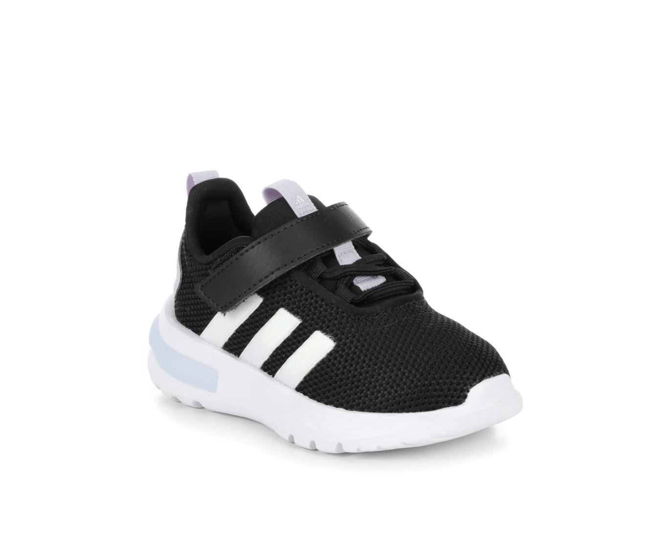 Adidas Racer TR23 Shoe Infant Core Black White Blue Dawn 6C