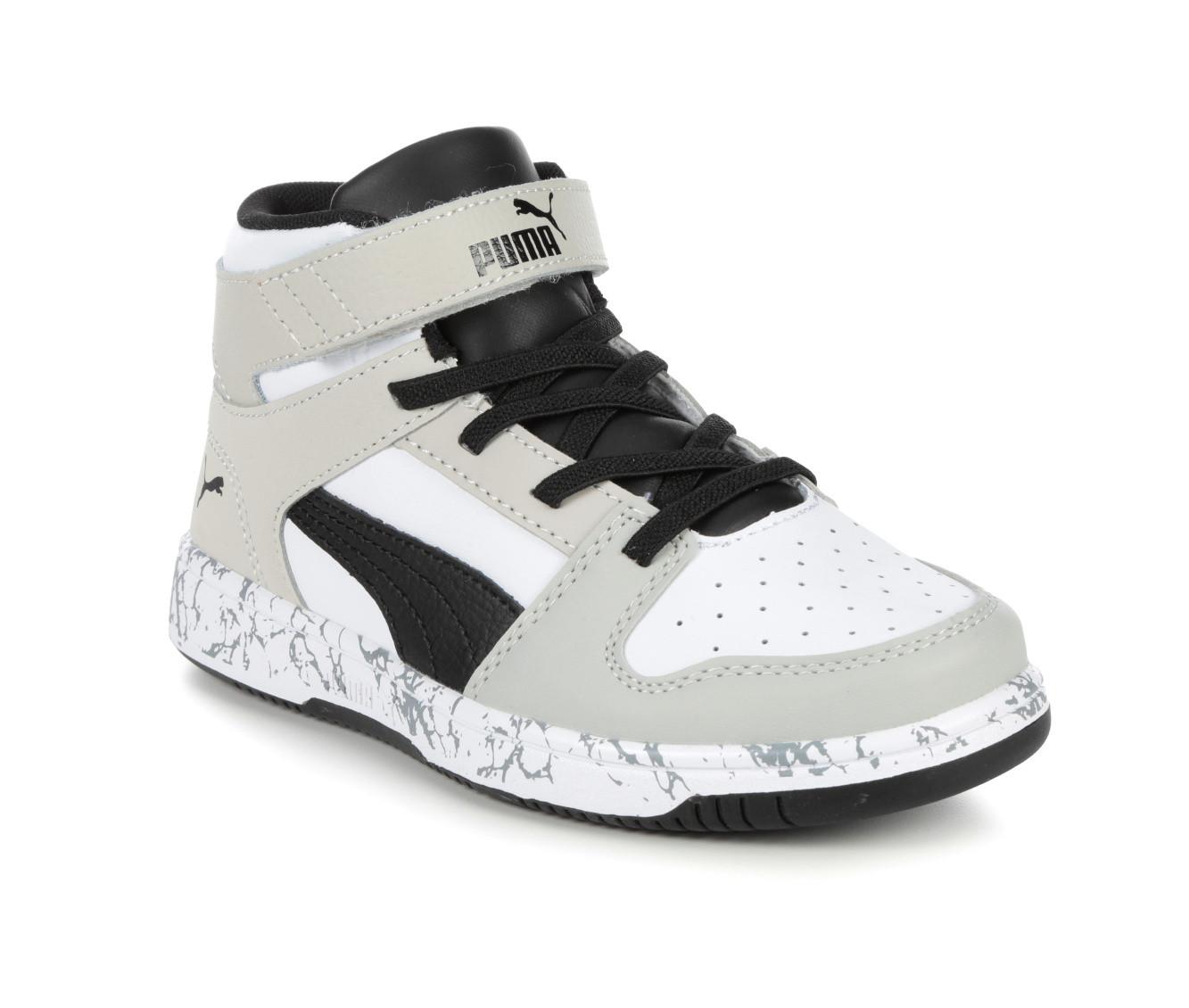 Boys' Puma Little Kid & Big Kid Rebound Layup Mid Marble Sneakers