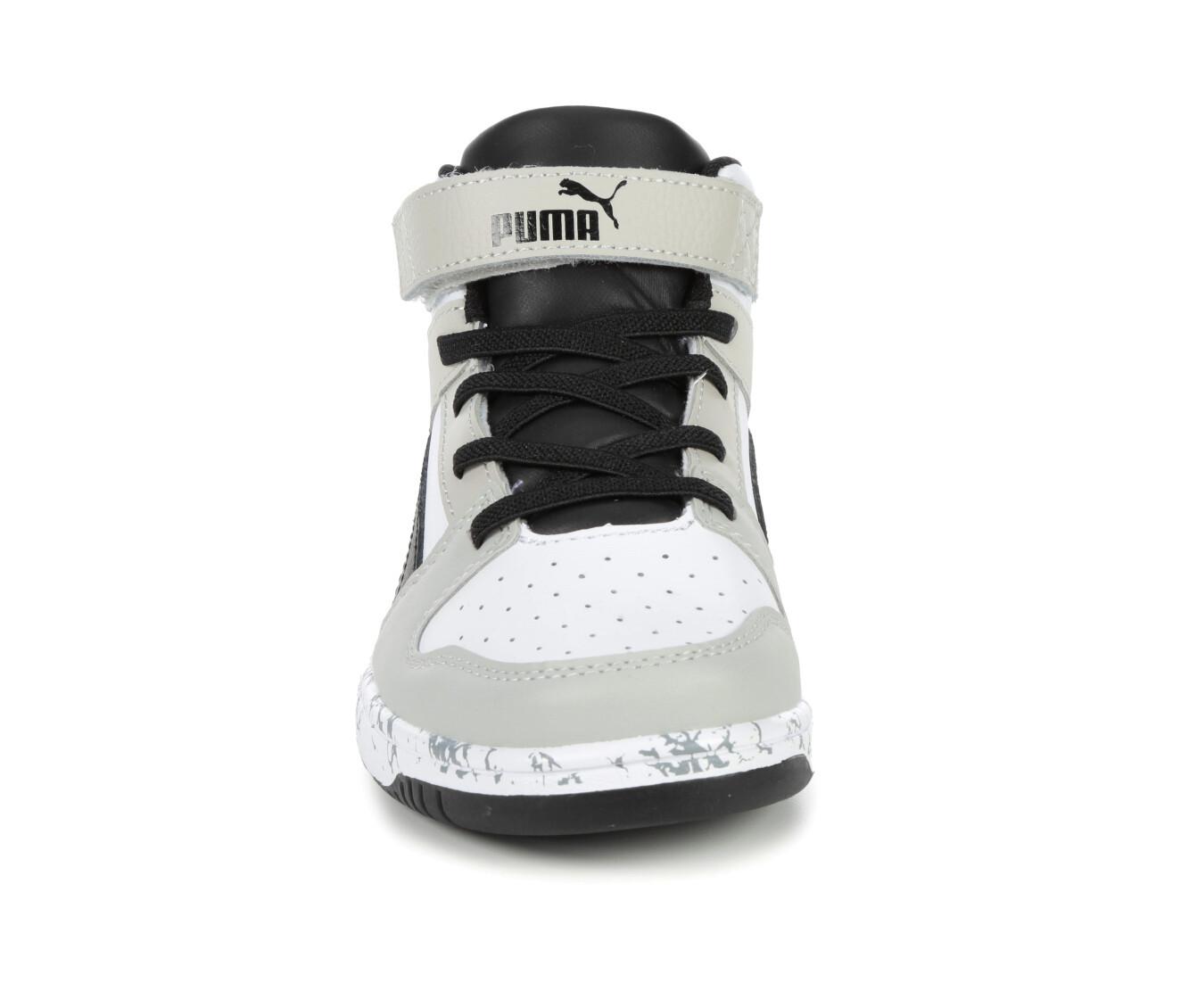 Boys' Puma LLittle Kid & Big Kid Rebound Layup Mid Marble Sneakers