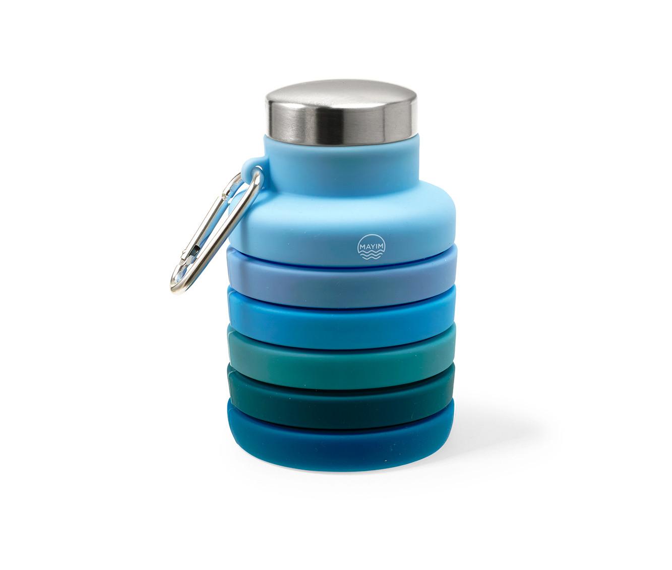 Collapsible Grey Water Bottle by Mayim