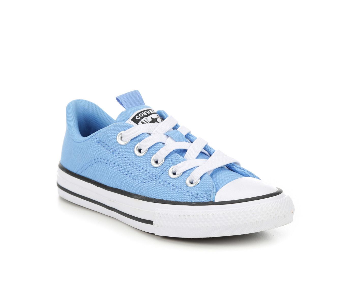 Girls Converse Ctas Rave Seasonal Girls Sneakers in Blue White Black Canvas Size 1.5 Little Kid Shoe Carnival