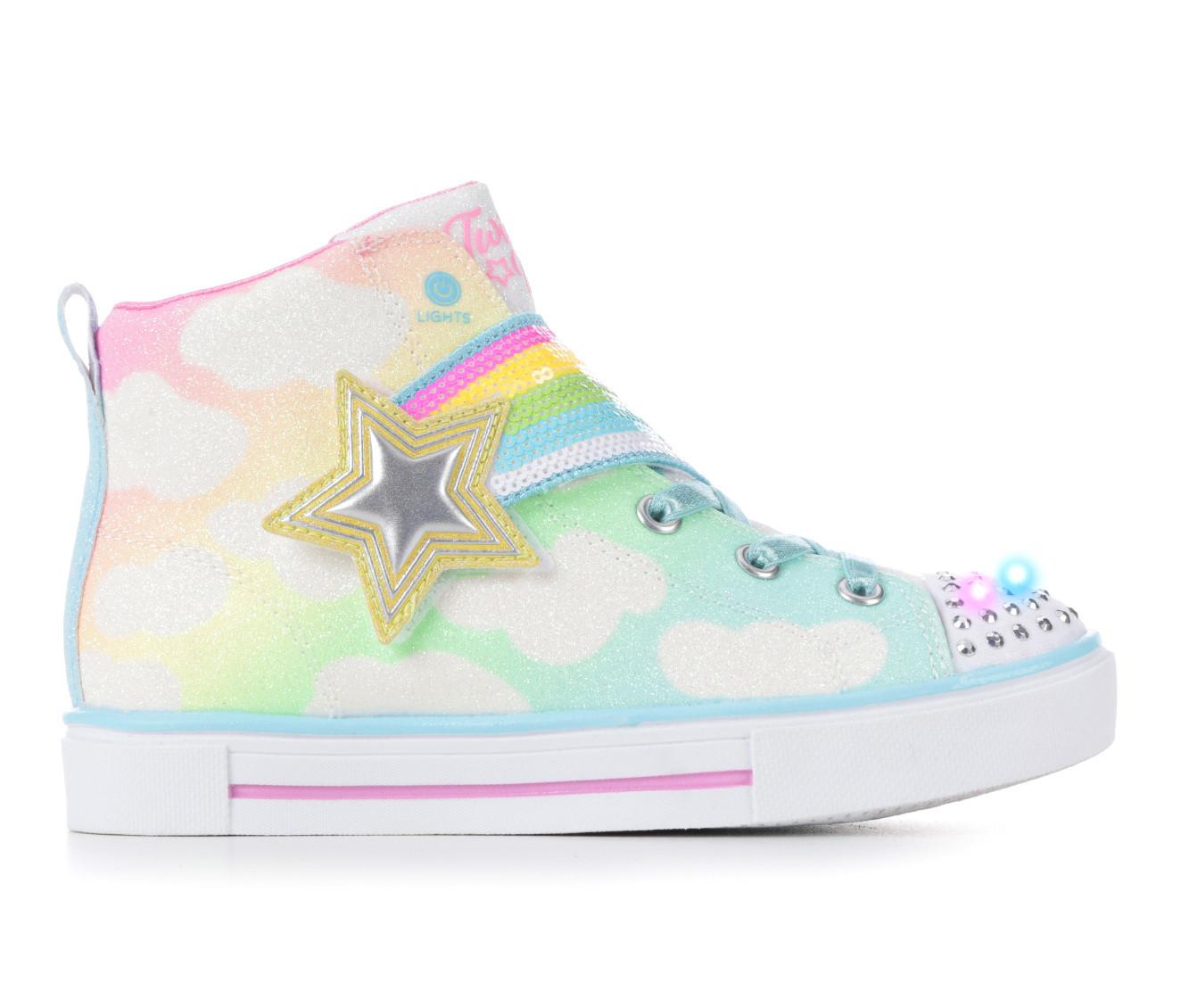 Girls' Skechers Little Kid Twinkle Star High Top Sneakers