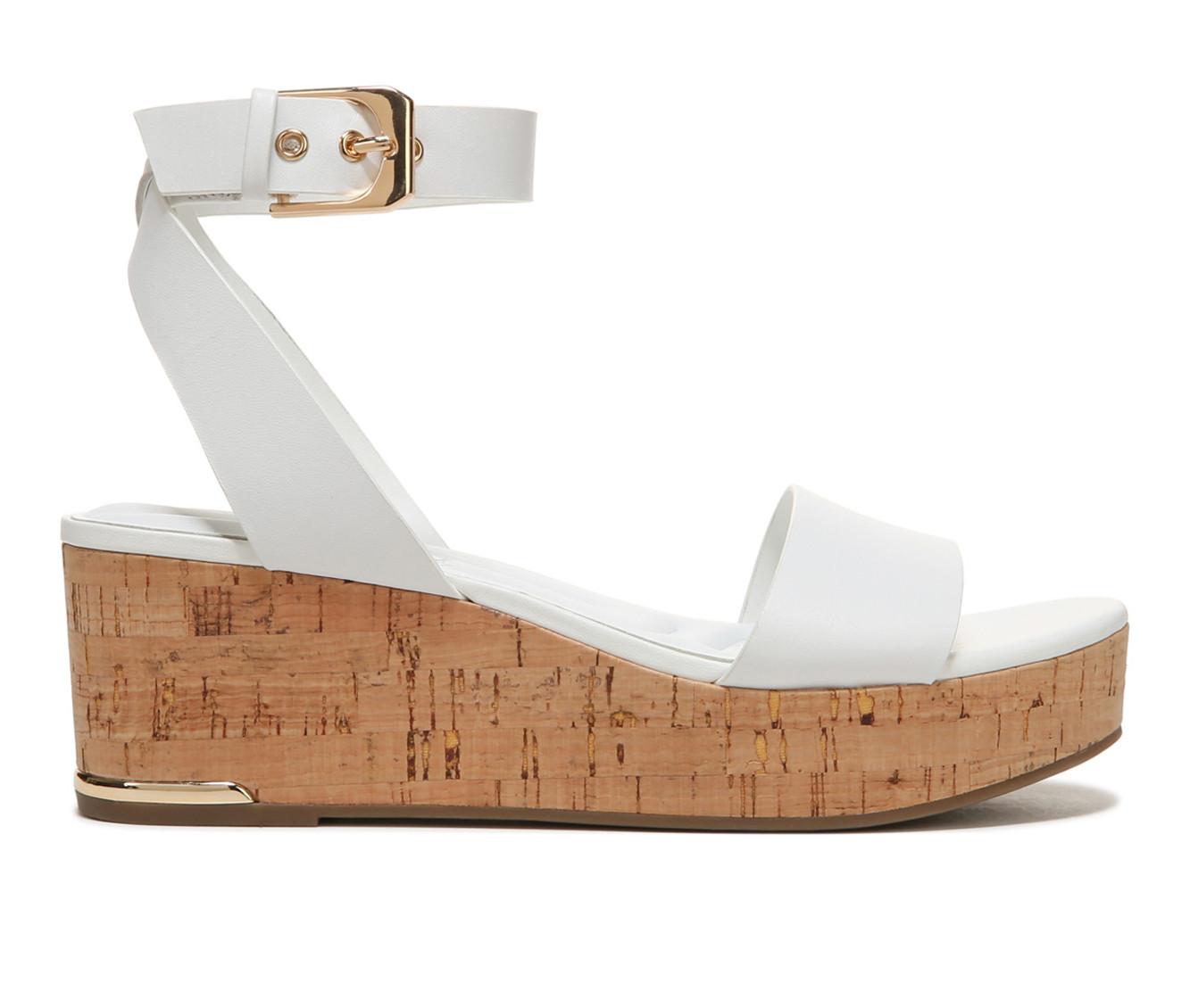 White cork platform discount sandals