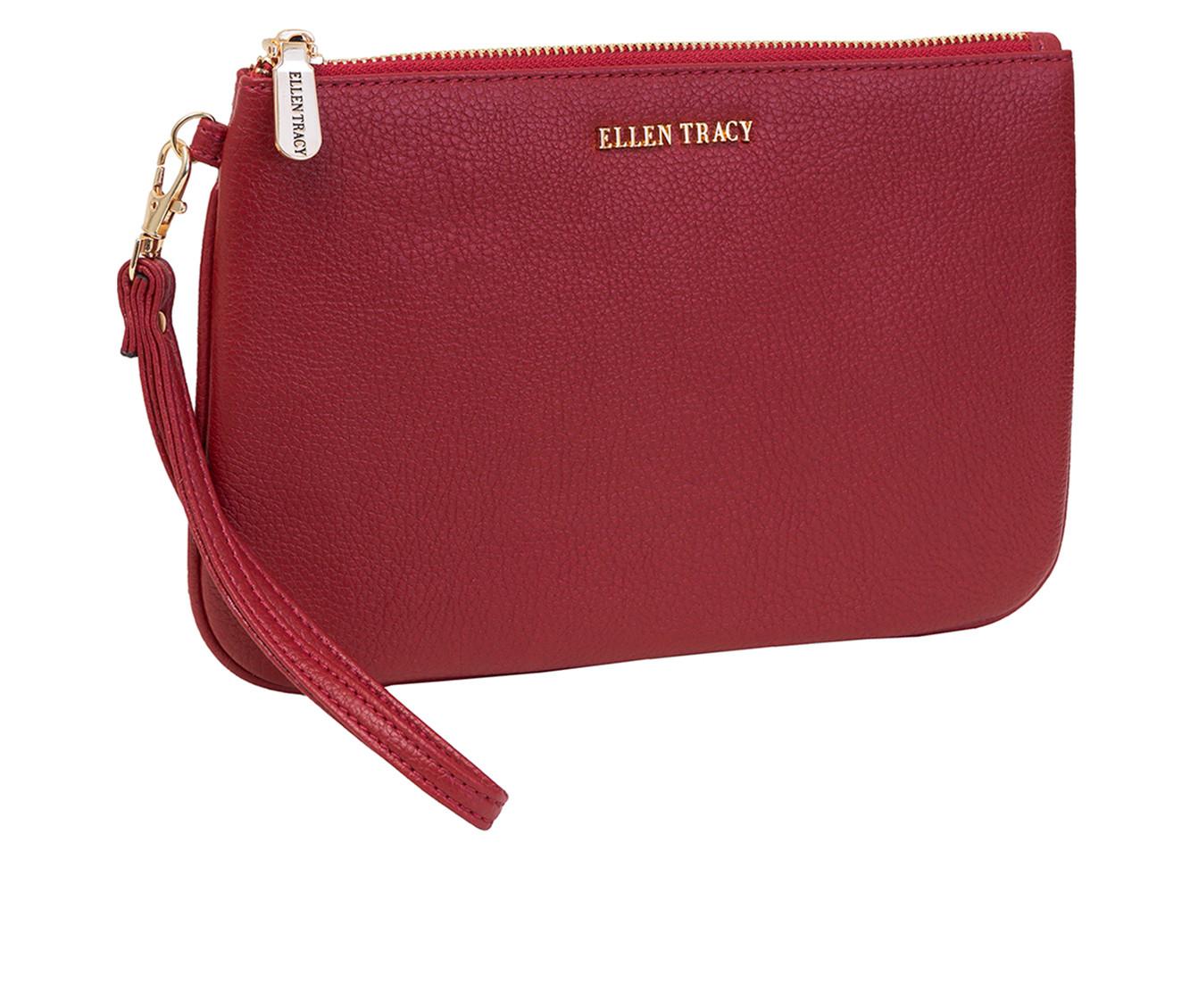 Ellen Tracy Pebble Grain Wristlet