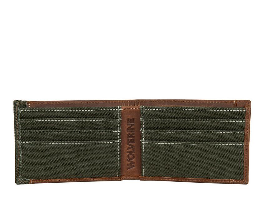 Wolverine Canvas/Leather Front Pocket Wallet