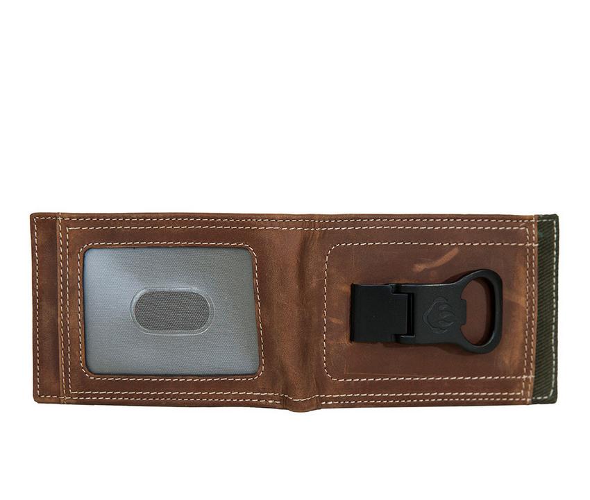 Wolverine Canvas/Leather Front Pocket Wallet