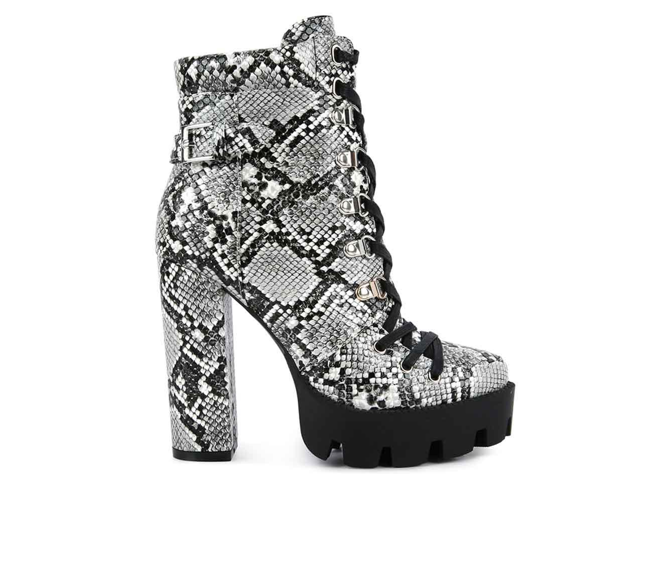 Women's London Rag Palmetto Lace Up Platform Booties
