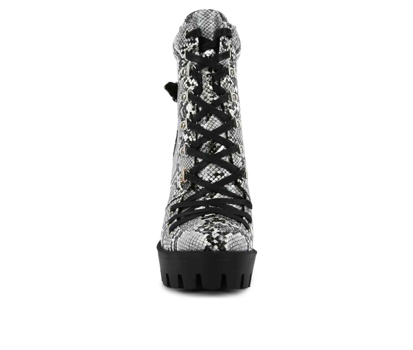 Women's London Rag Palmetto Lace Up Platform Booties
