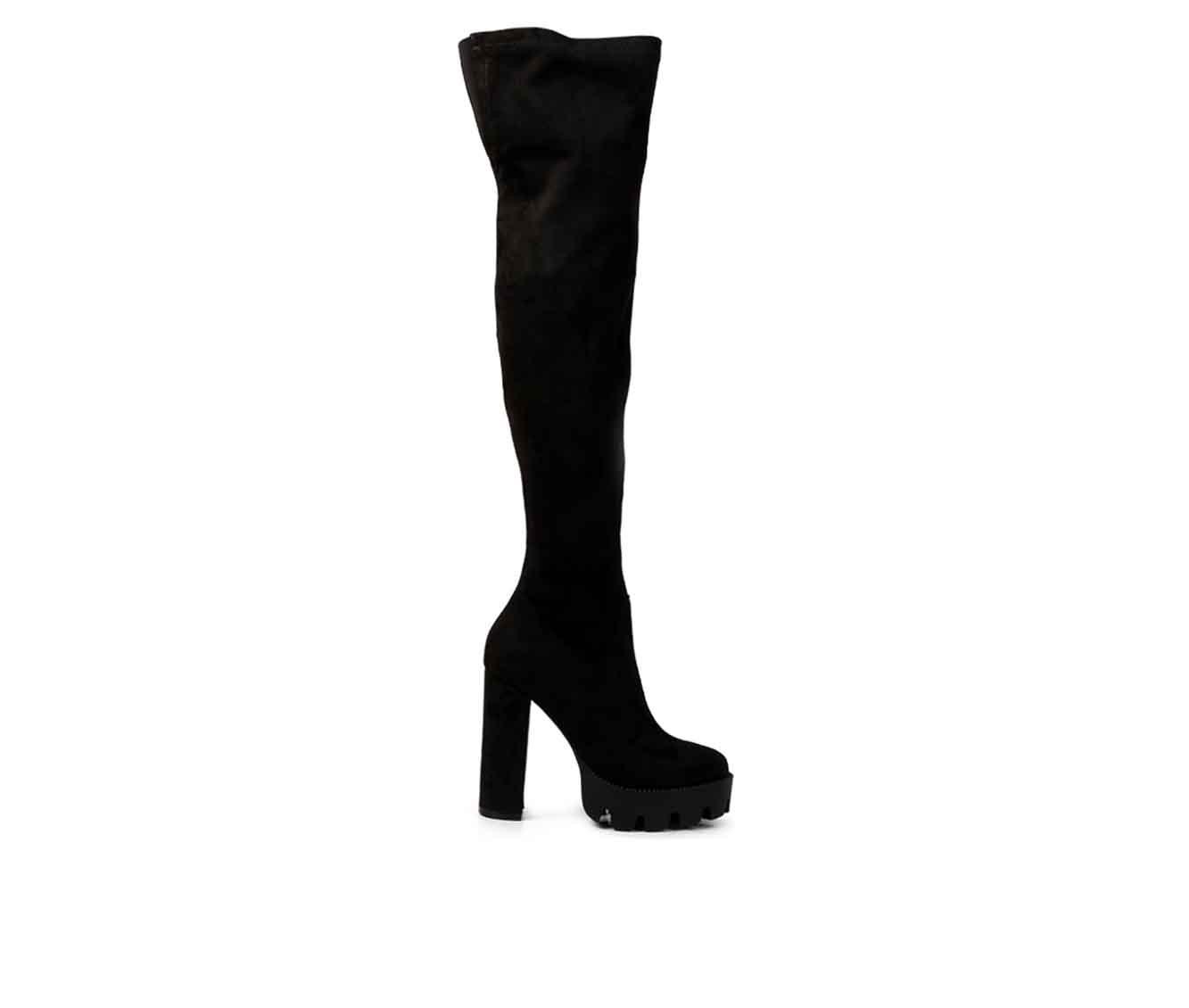 Women s London Rag Maple Over The Knee Heeled Boots