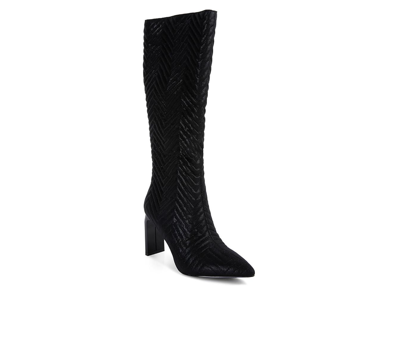 Women's London Rag Prinkles Knee High Heeled Boots