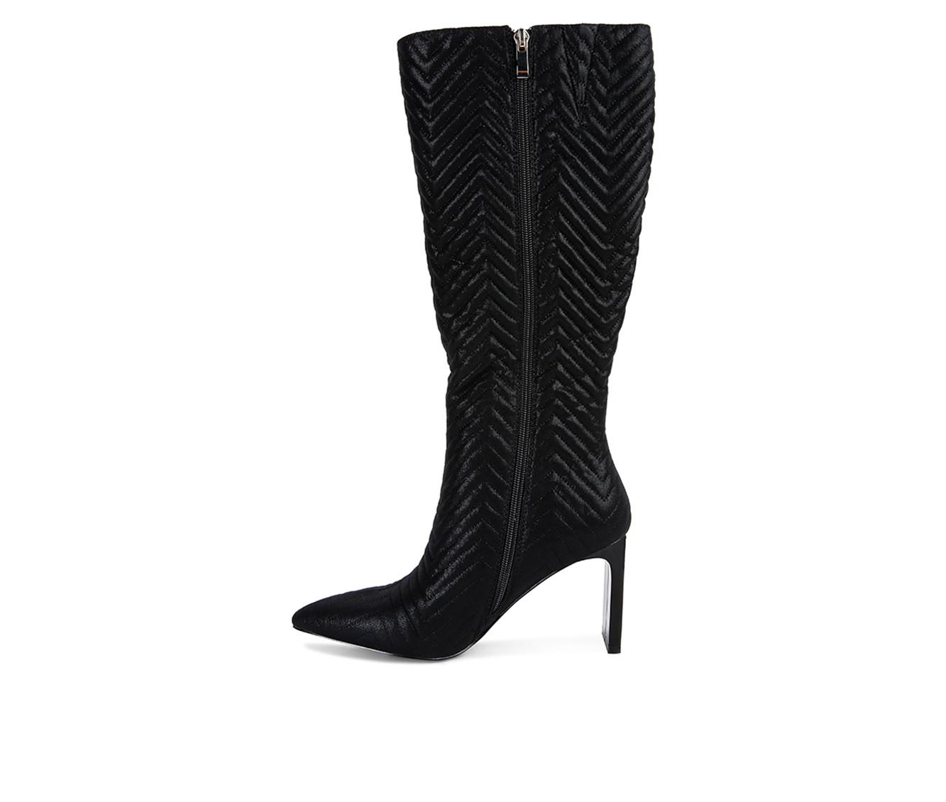 Women's London Rag Prinkles Knee High Heeled Boots