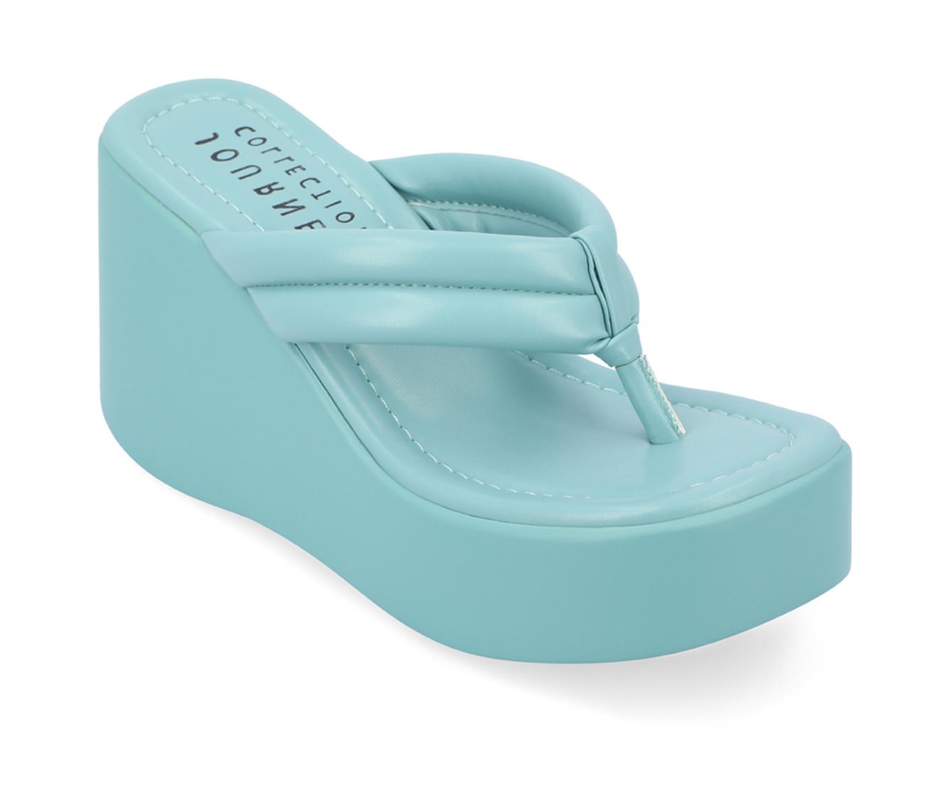 Women's Journee Collection Sharenne Platfrom Wedge Flip-Flops