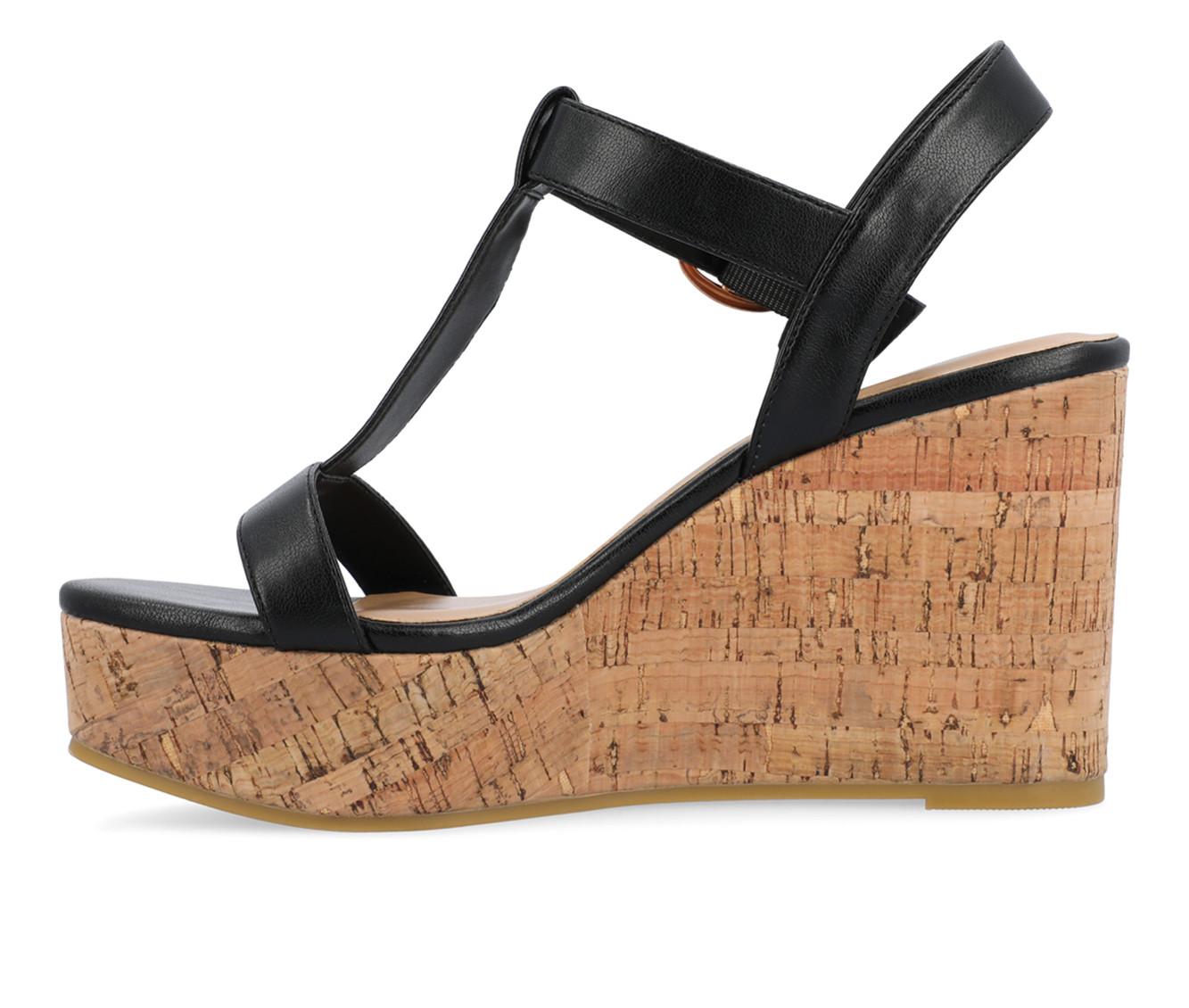 Women's Journee Collection Matildaa Cork Wedge Sandals