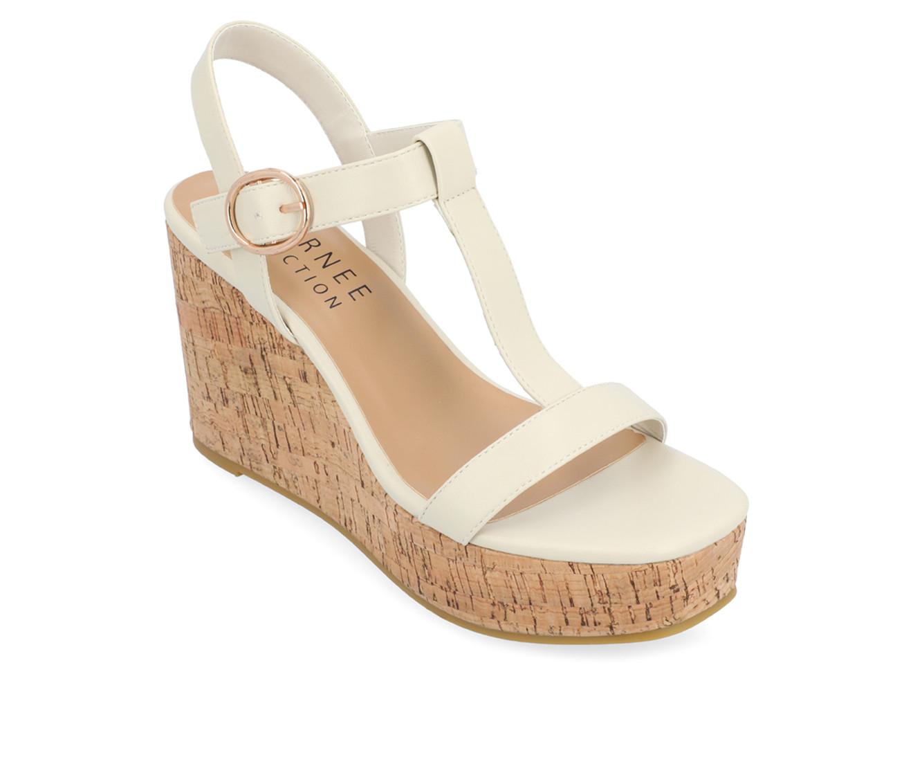 Women's Journee Collection Matildaa Cork Wedge Sandals