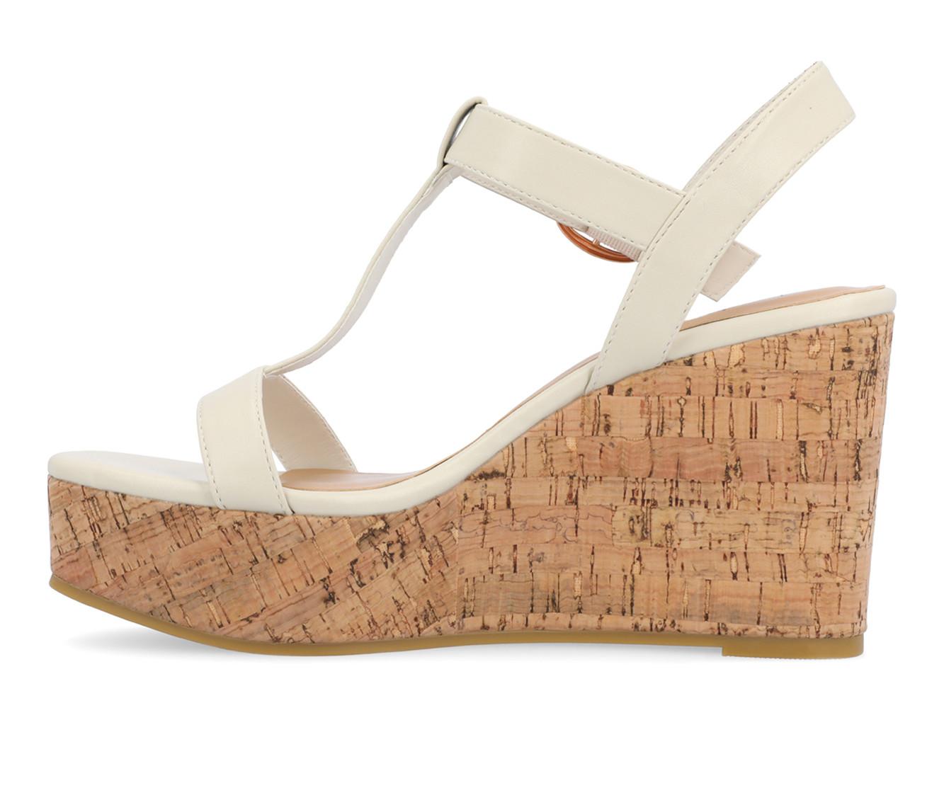 Women's Journee Collection Matildaa Cork Wedge Sandals