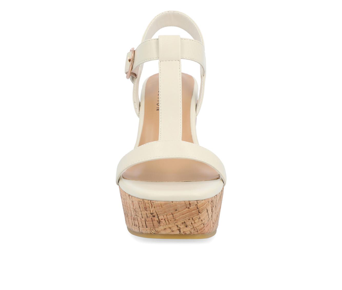 Women's Journee Collection Matildaa Cork Wedge Sandals