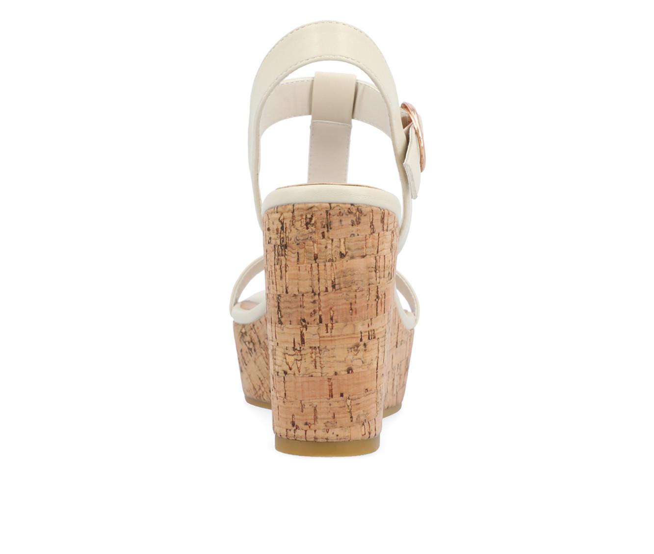 Women's Journee Collection Matildaa Cork Wedge Sandals