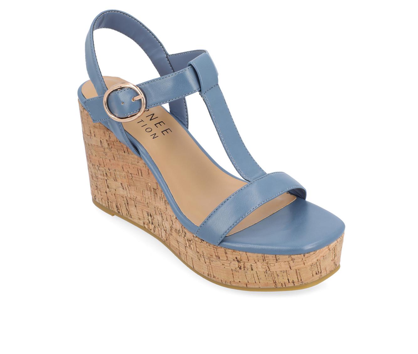 Women's Journee Collection Matildaa Cork Wedge Sandals