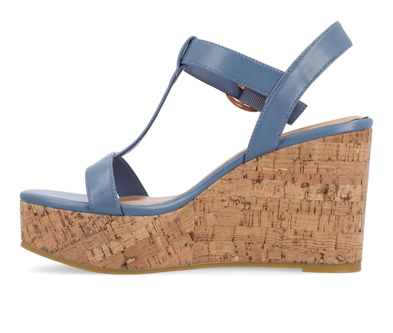 Women's Journee Collection Matildaa Cork Wedge Sandals