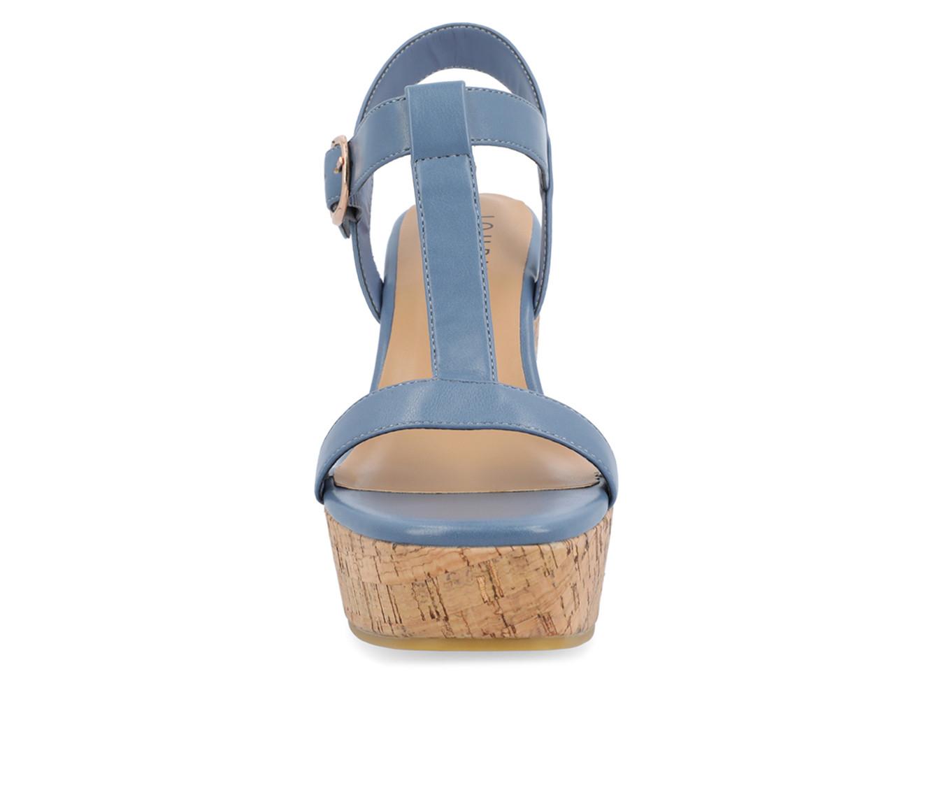 Women's Journee Collection Matildaa Cork Wedge Sandals