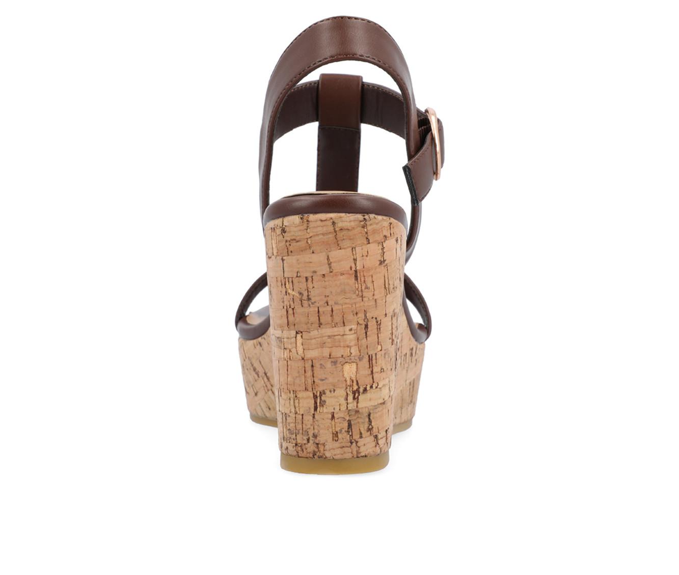 Women's Journee Collection Matildaa Cork Wedge Sandals