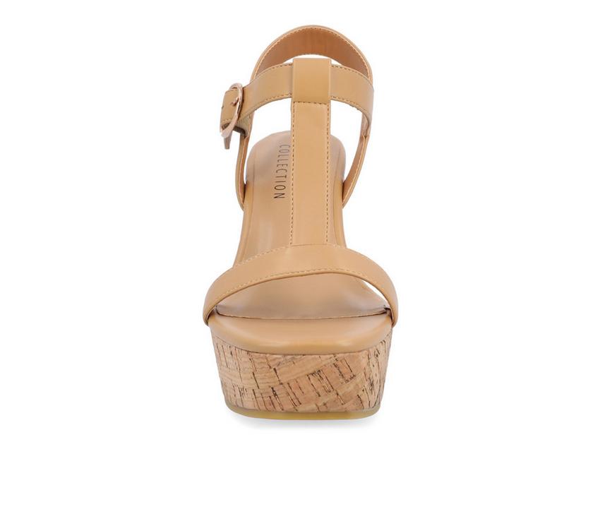 Women's Journee Collection Matildaa Cork Wedge Sandals