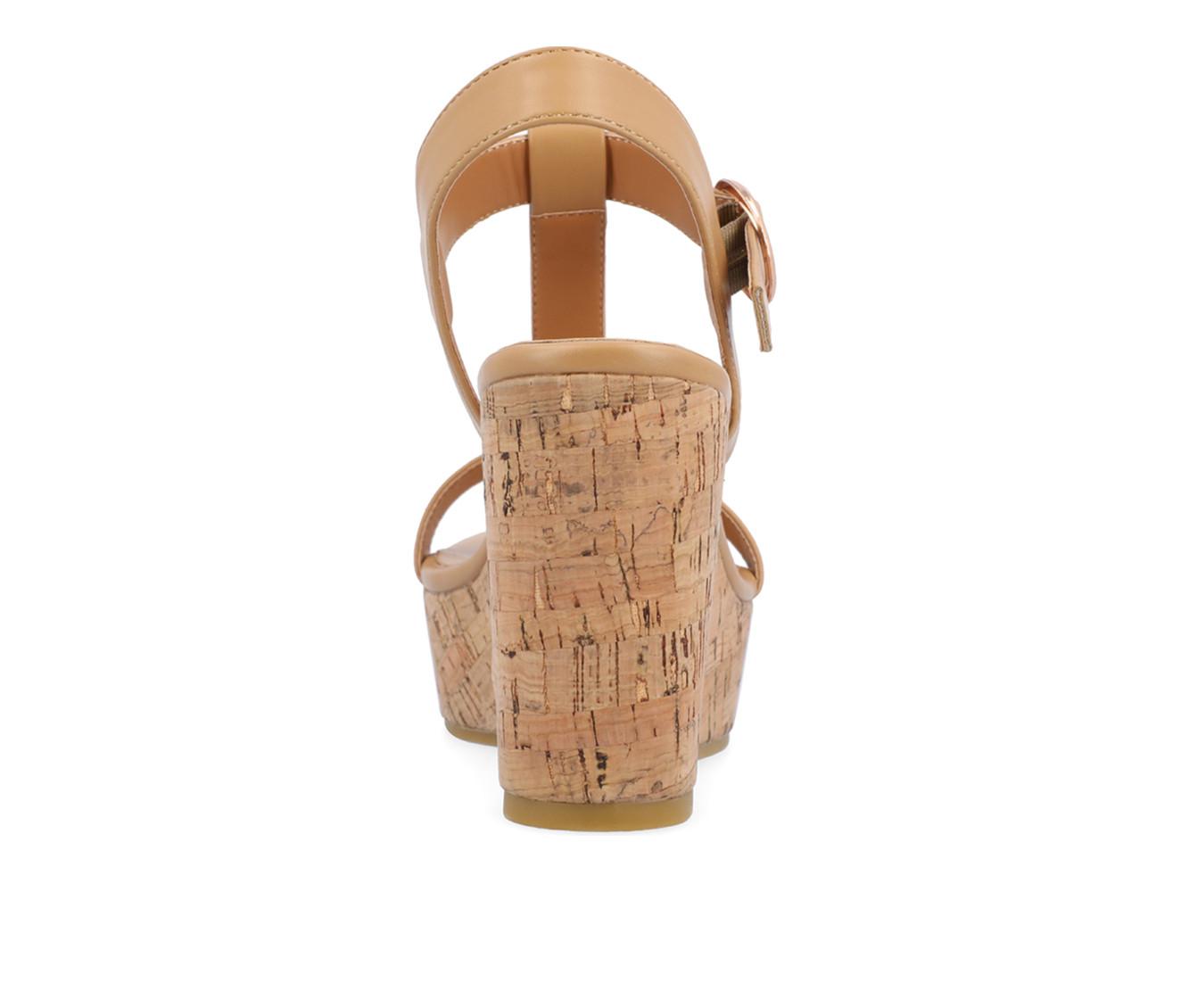 Women's Journee Collection Matildaa Cork Wedge Sandals