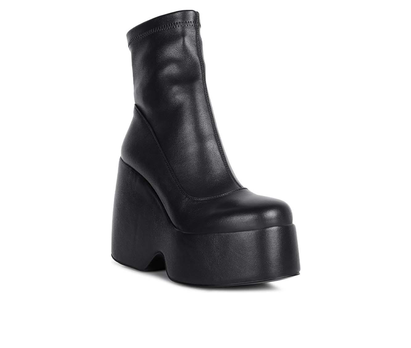 Women's Rag & Co Purnell Wedge Platform Booties | Shoe Carnival