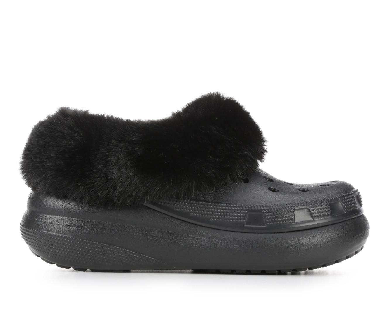 Fur crocs best sale shoe carnival