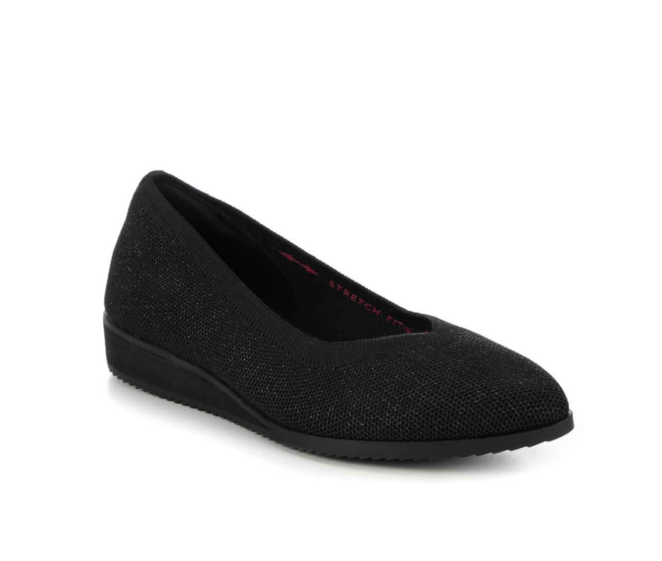 Skechers womens cheap black flats