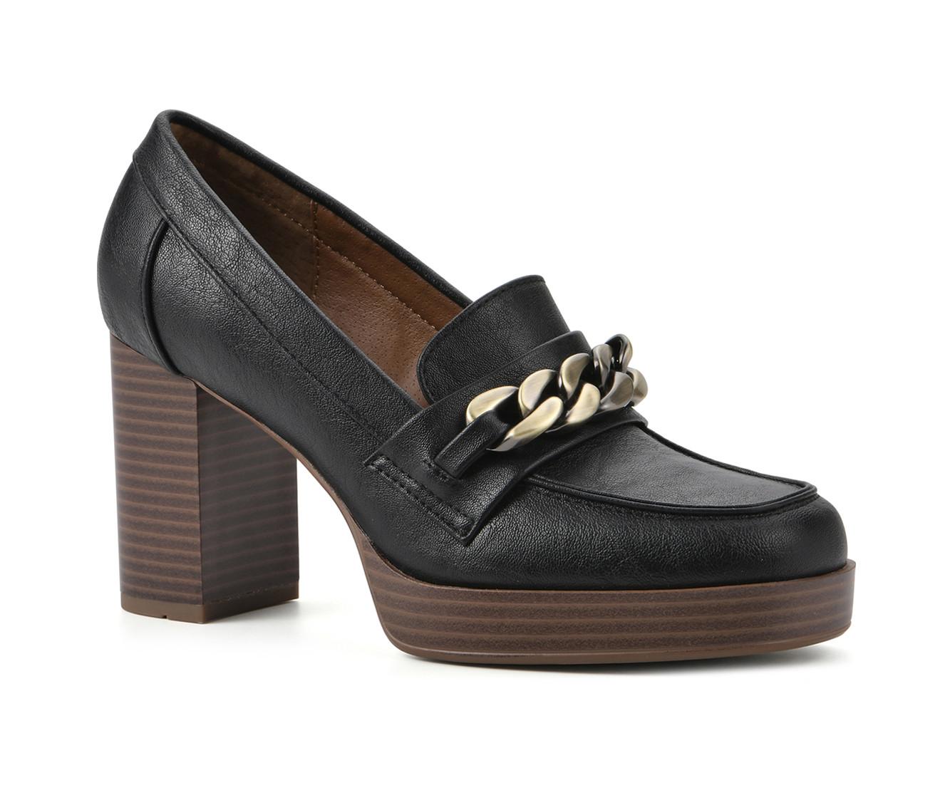 Women's White Mountain Manning Heeled Loafers