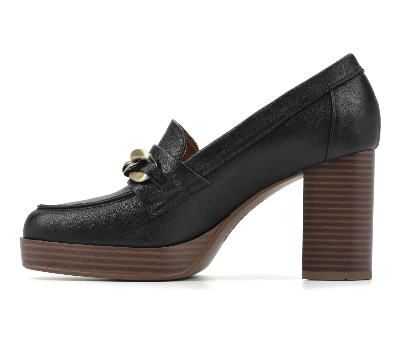 Women's White Mountain Manning Heeled Loafers