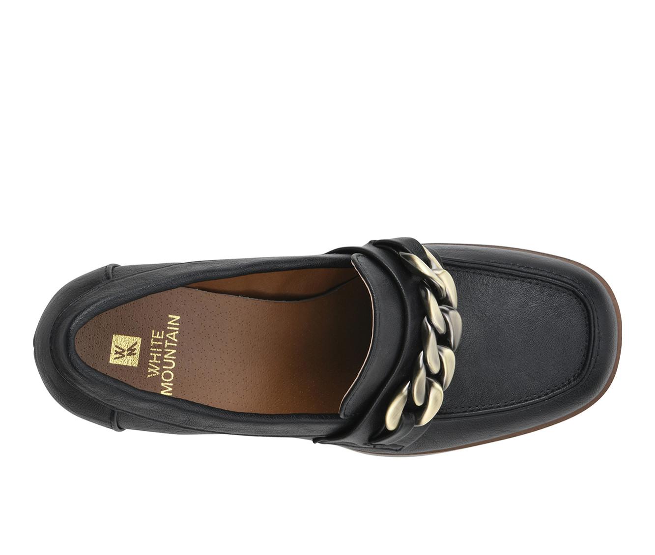 Women's White Mountain Manning Heeled Loafers
