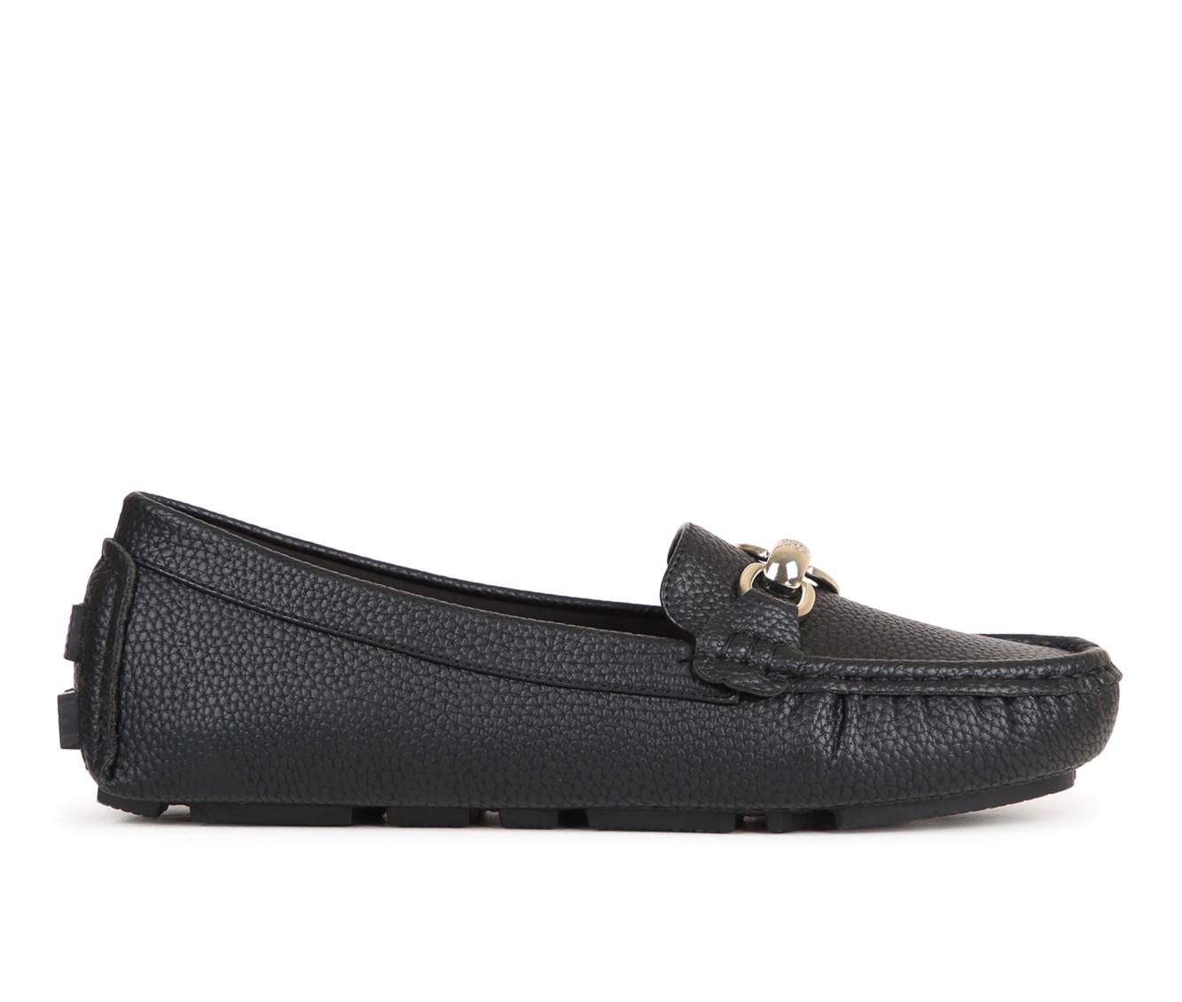 Anne klein loafers black online